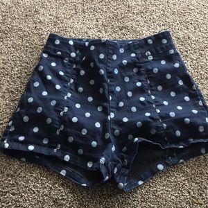 Poka dot shorts